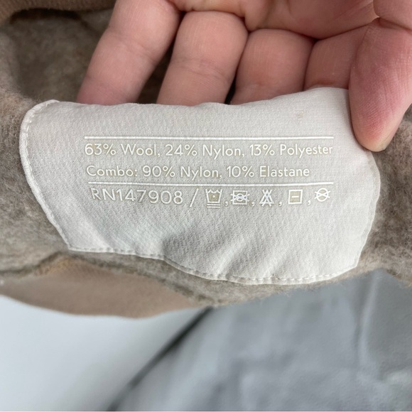 Outdoor Voices OV Megafleece pullover half zip hoodie beige Sz S - Picture 2 of 7